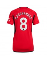 Manchester United Bruno Fernandes #8 Domácí Dres pro Dámské 2023-24 Krátký Rukáv